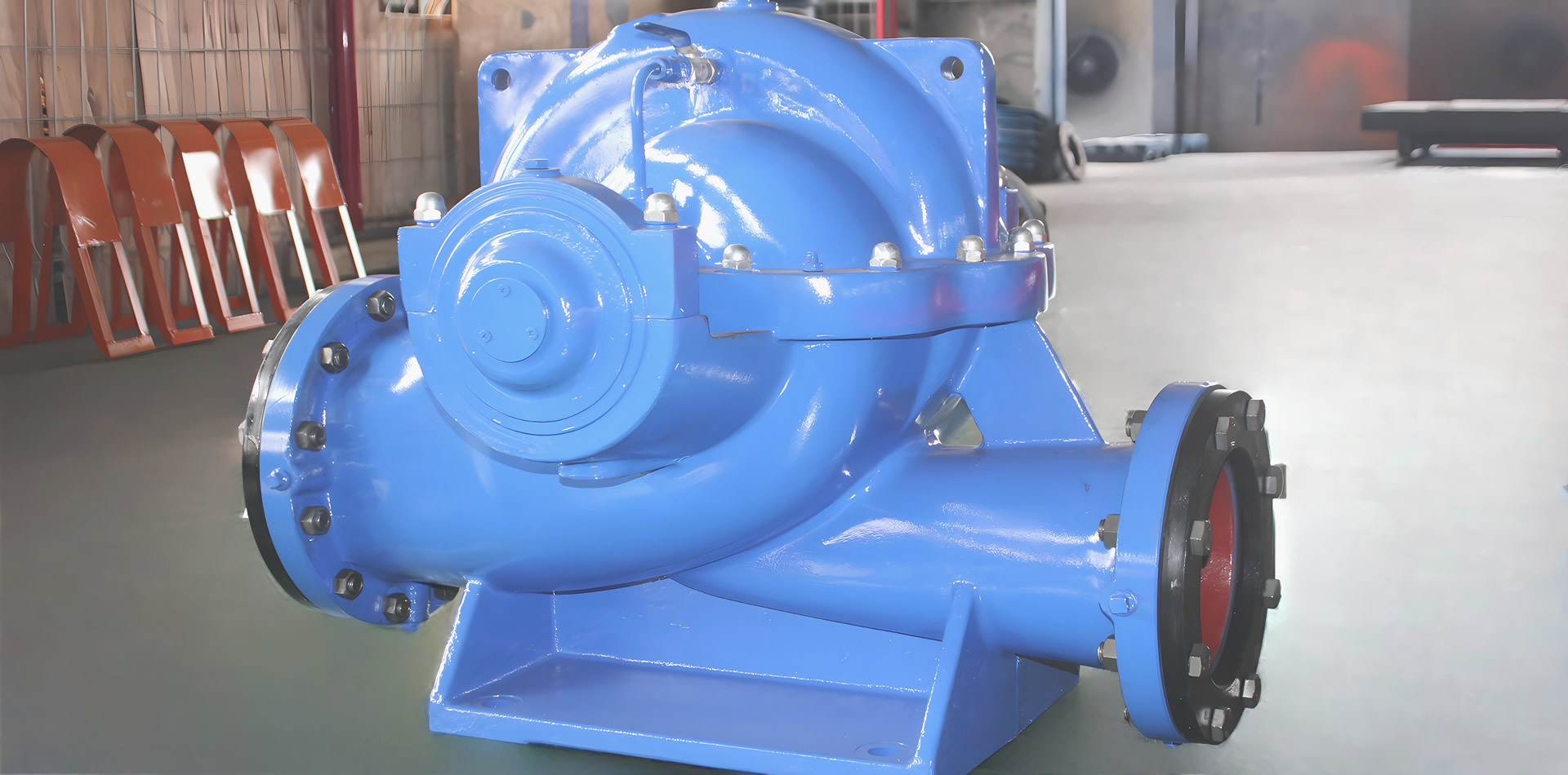 蜗壳式单级双吸中开泵